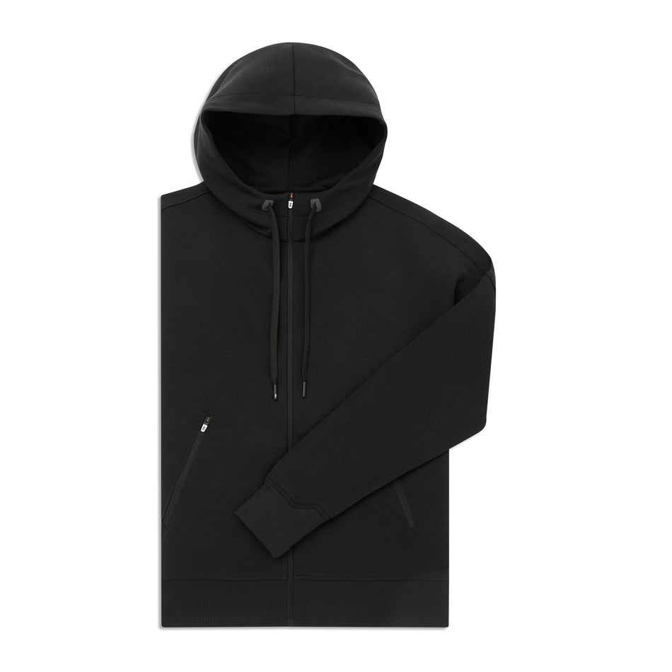 On Zipped Hoodie - BLACK